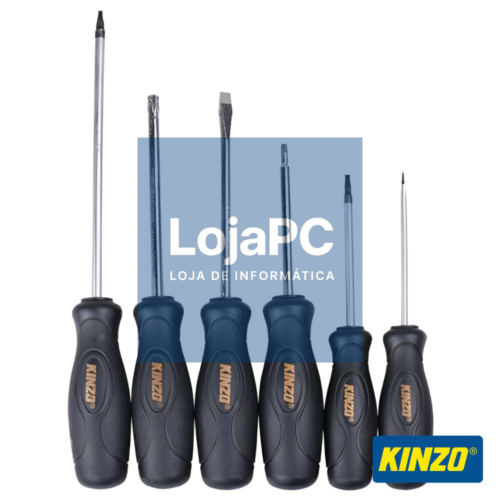 Conjunto De 6 Chaves Fendas E Philips KINZO