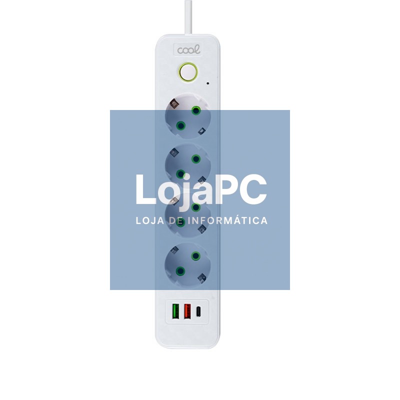 COOL Multi-Port Universal Charger (7-Port Power Strip) White — imagem 2