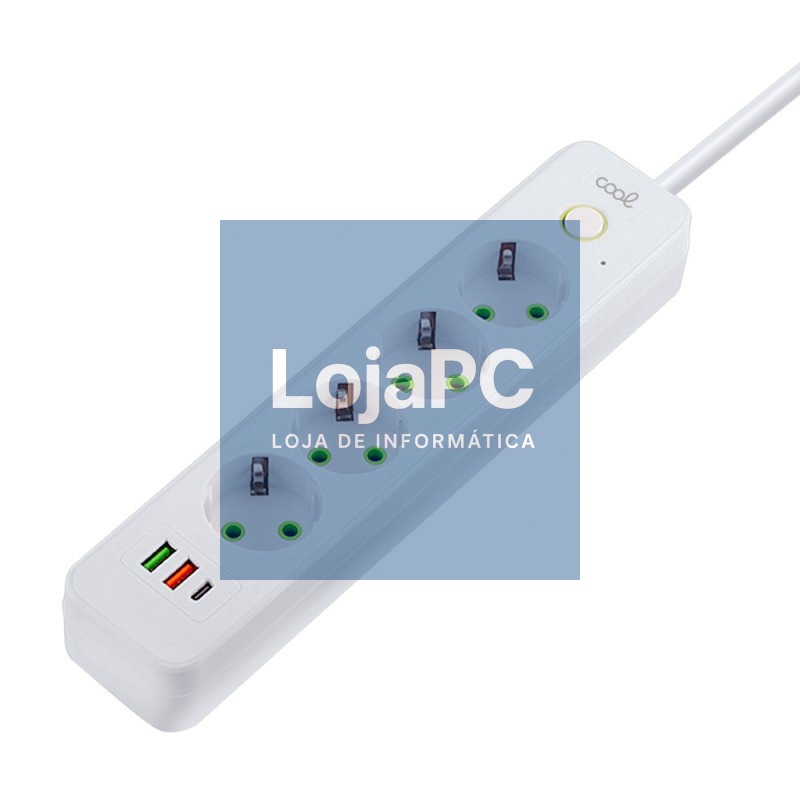COOL Multi-Port Universal Charger (7-Port Power Strip) White