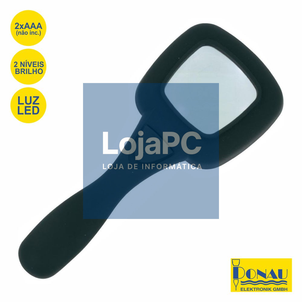LUPA C/ ILUMINAÇÃO LED 4X 48X48MM DONAU