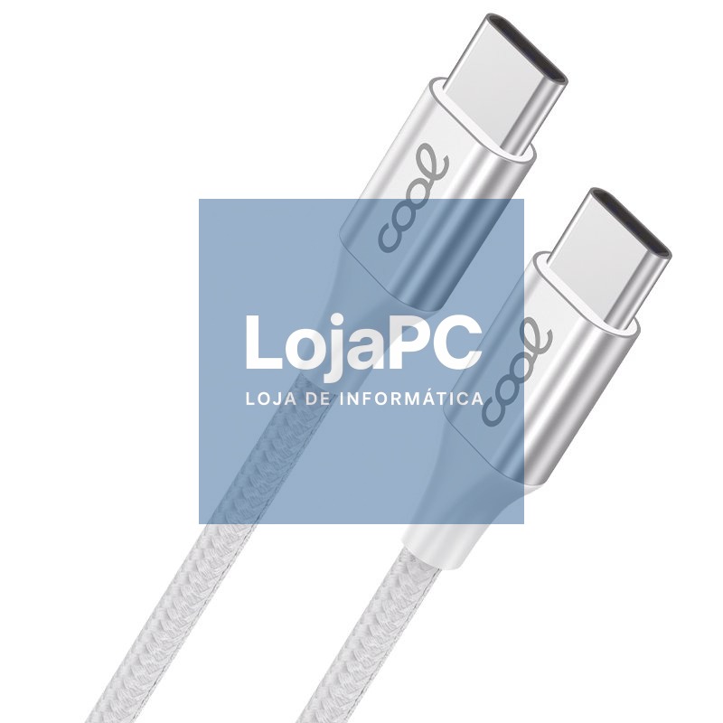 COOL Nylon Universal Type C to Type C USB Cable (1.2 Meters) — imagem 3