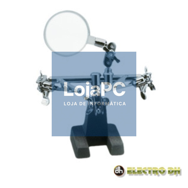 SUPORTE ARTICULADO C/ LUPA E PINÇAS CROCODILO EDH