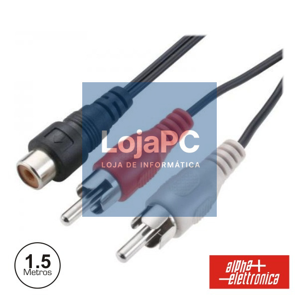 CABO RCA 2 MACHO /1RCA FÊMEA 1.5M