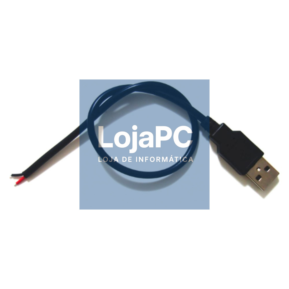 Cabo USB-A Macho / 2 Fios 1m