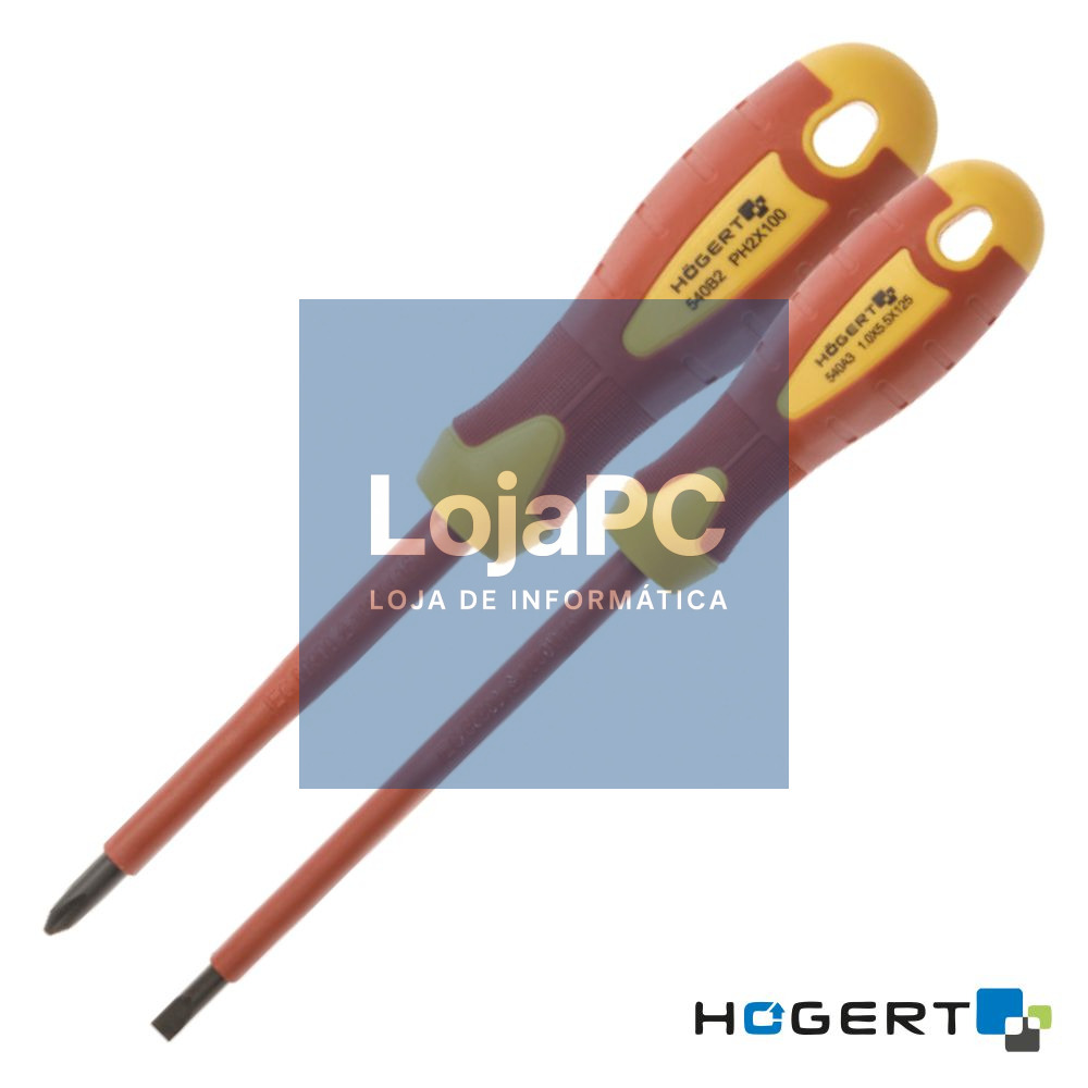 Conjunto de 2 Chaves de Fendas/Philips VDE 1000V HOGERT