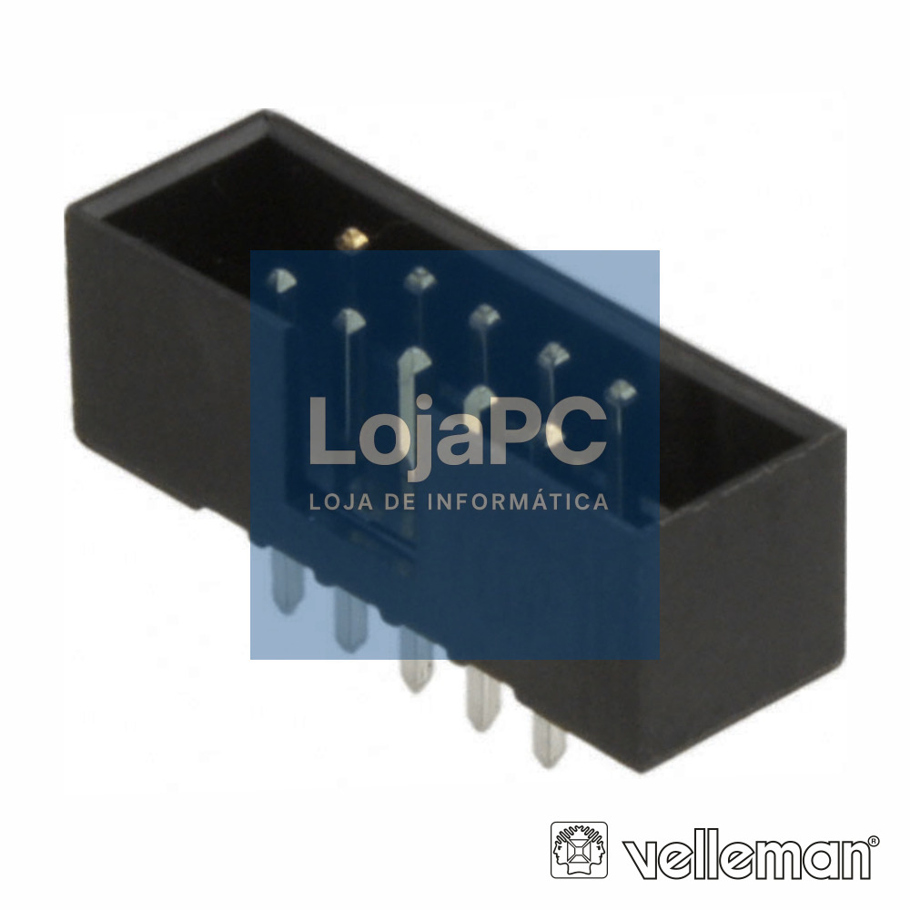FICHA CONECTORA MACHO P/ CI RECTO 2.54MM 10P VELLEMAN