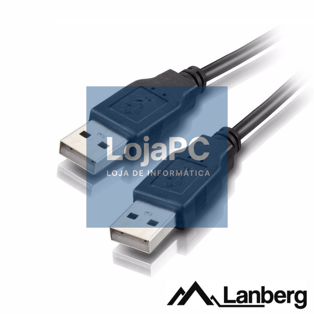 Cabo USB-A 2.0 Macho / USB-A Macho 1.8m LANBERG