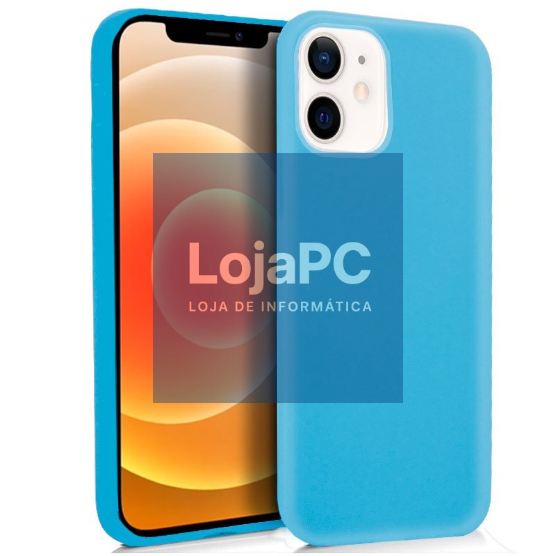 COOL Silicone Case for iPhone 12 mini (Light Blue)
