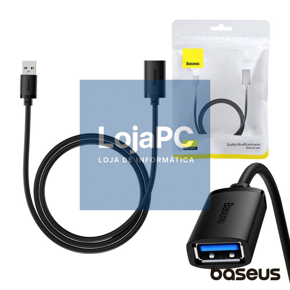 Cabo USB-A 3.0 Macho / USB-A Fêmea 1m Airjoy BASEUS