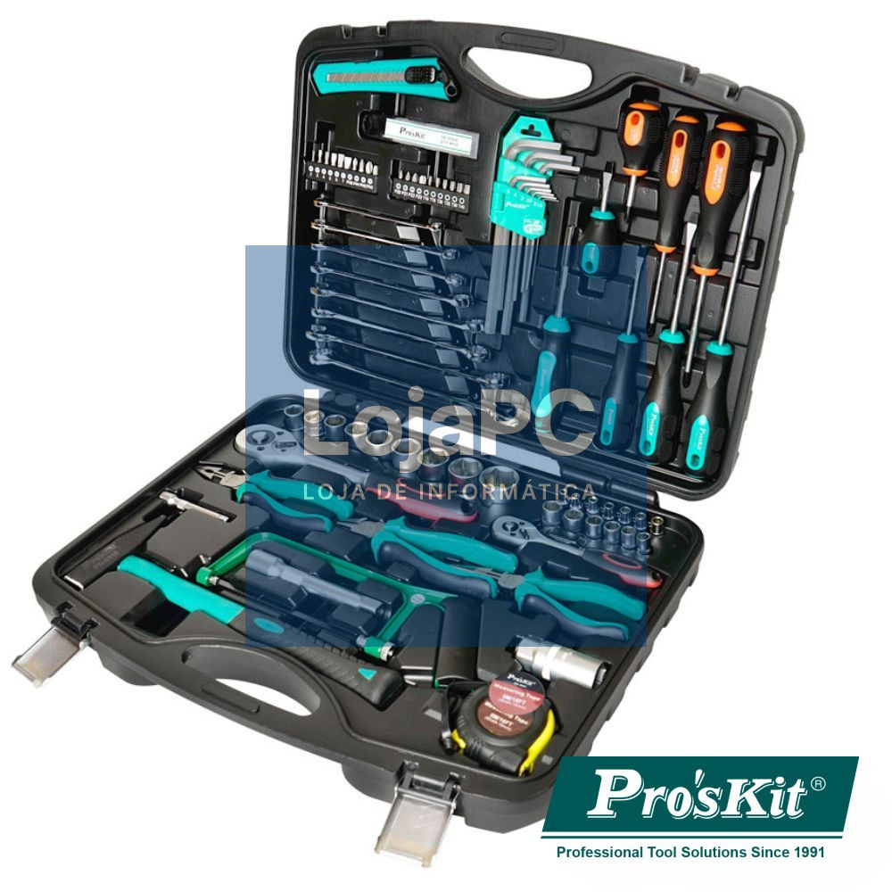 MALA FERRAMENTAS PROFISSIONAL 71 PEÇAS PROSKIT