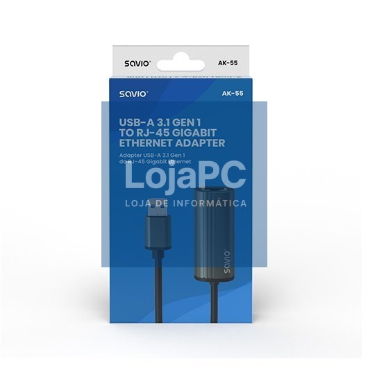 USB ADAPTER(A) - 1 X RJ-45 SAVIO AK-55
