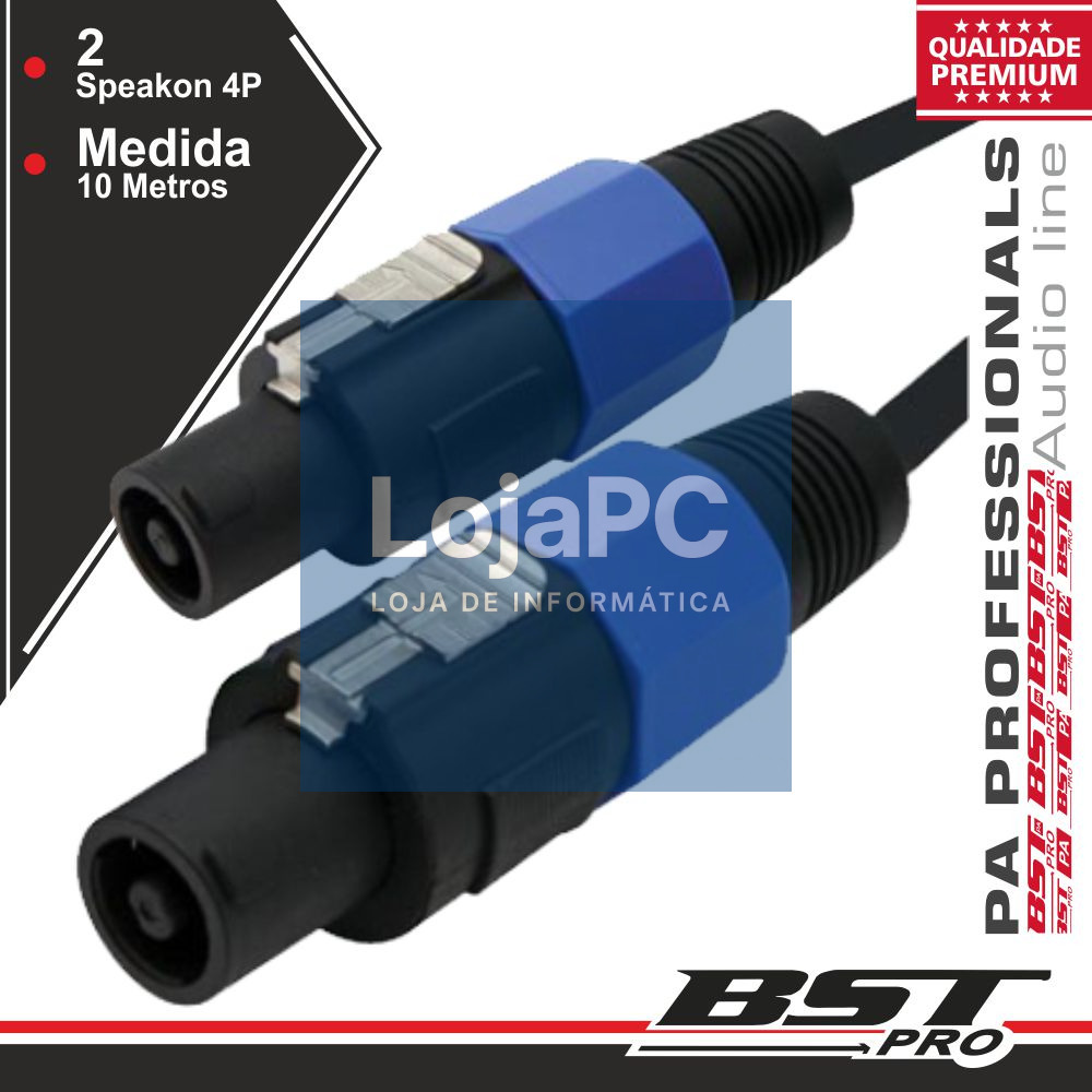 CABO SPEAKON 4P MACHO / MACHO 10M BSTPRO