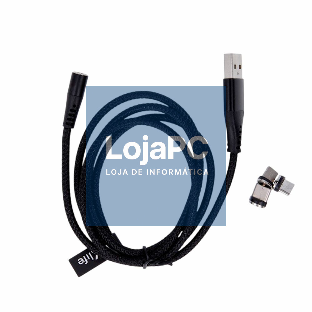 Cabo USB-A 3.0 Macho C/3 Conectores Magnéticos MAXLIFE