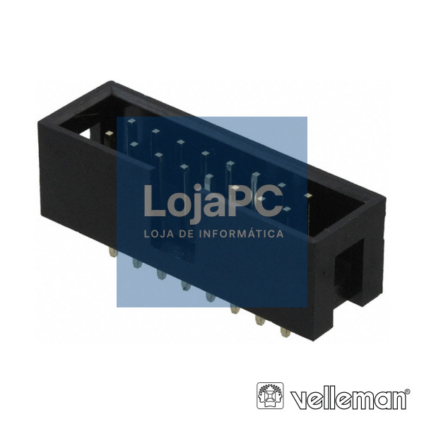 FICHA CONECTORA MACHO P/ CI RECTO 2.54MM 16P VELLEMAN