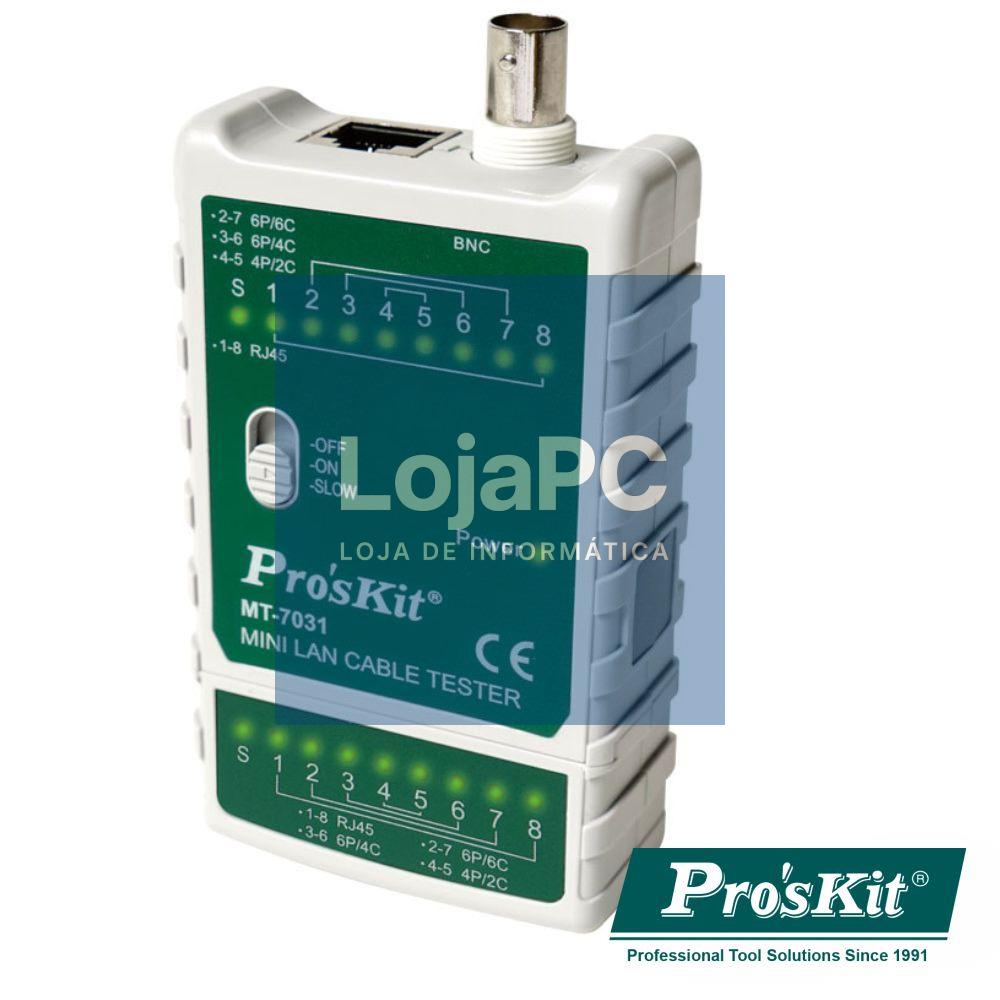 Testador De Cabos Rede Compacto PROSKIT