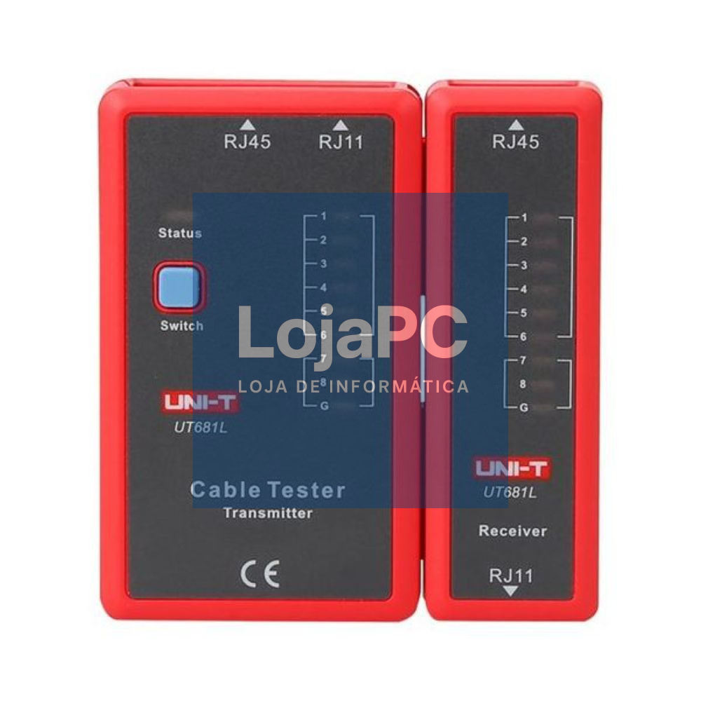 Testador De Cabos Rede RJ11/RJ45 UNI-T