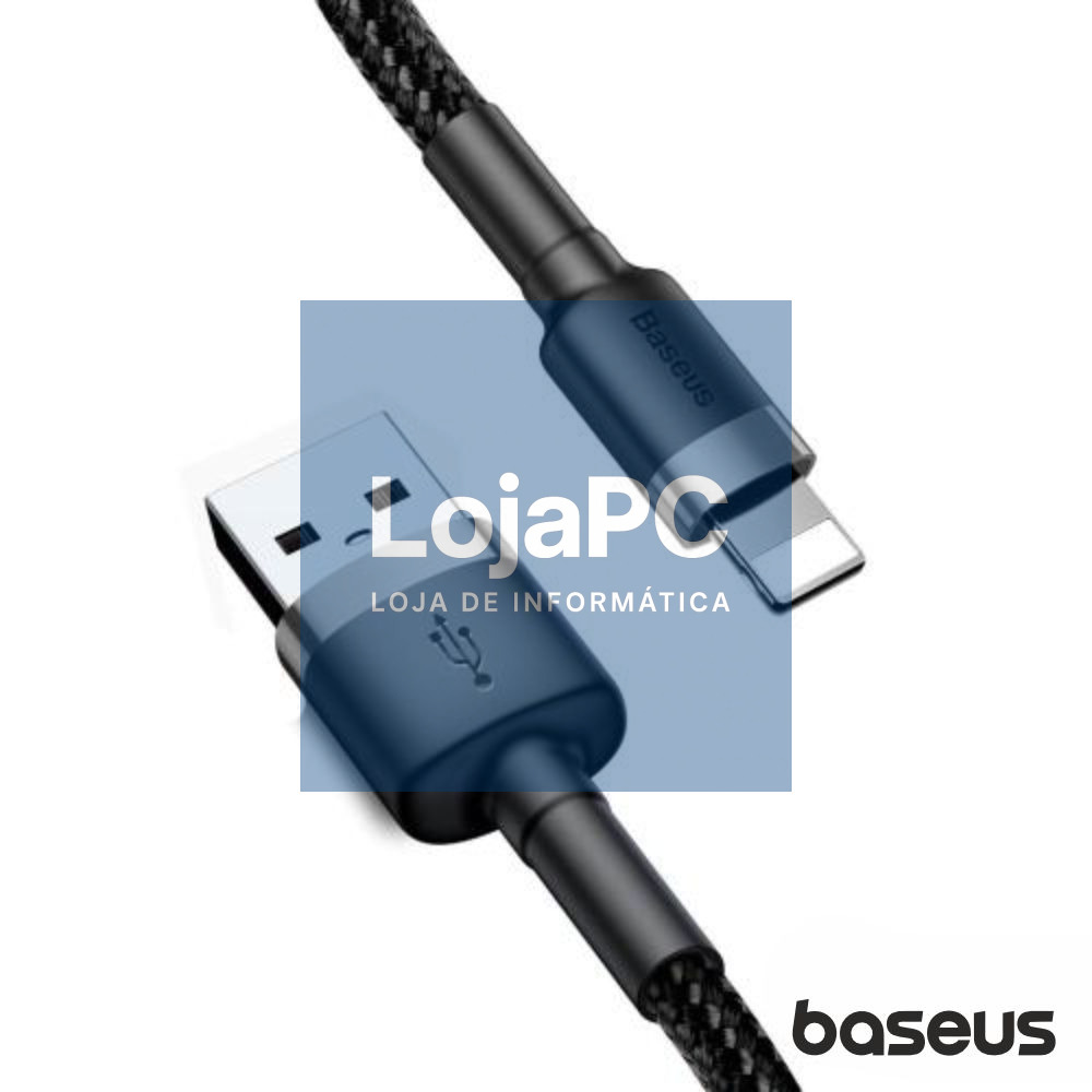 Cabo USB-A Macho P/ Lightning Macho 3m Cafule BASEUS