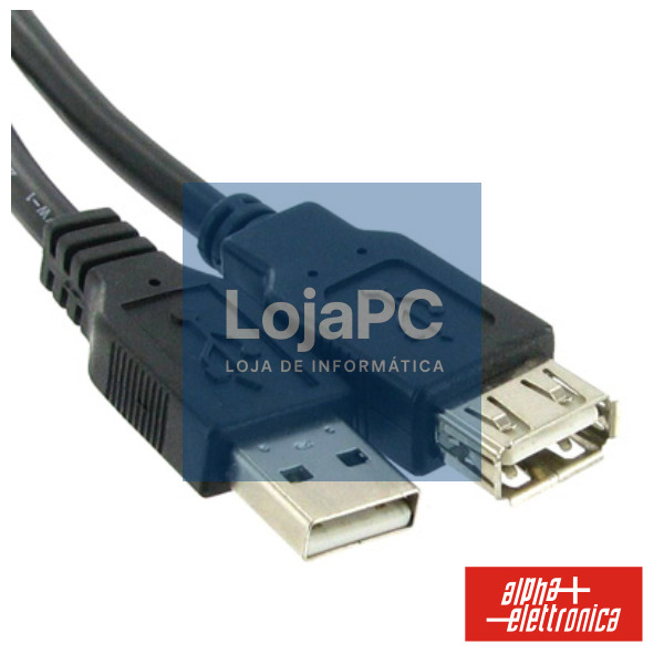 CABO USB-A 2.0 MACHO / USB-A FÊMEA 3M