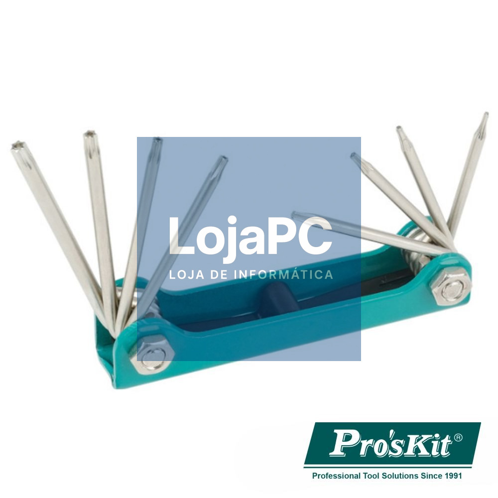 CONJUNTO DE 8 CHAVES TORX PROSKIT