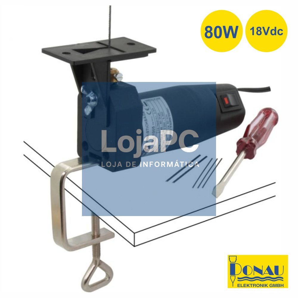 SERRA TICO-TICO C/ 3 LÂMINAS E GRAMPO 15-18V 40-80W DONAU