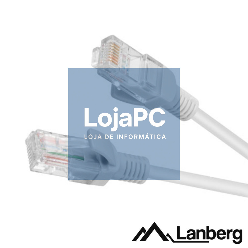 Cabo UTP CAT5E 1m Cinza LANBERG
