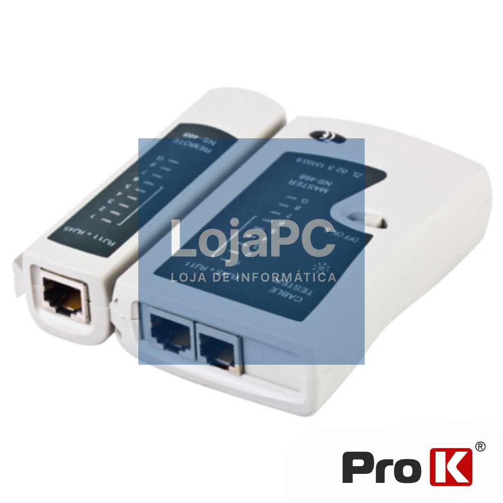 TESTADOR DE CABOS REDE RJ11/RJ45 PROK
