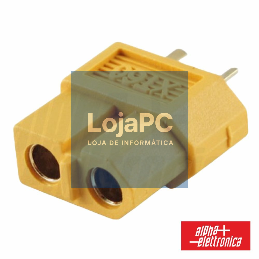 Conector XT60 Fêmea P/ Bateria ALPHA
