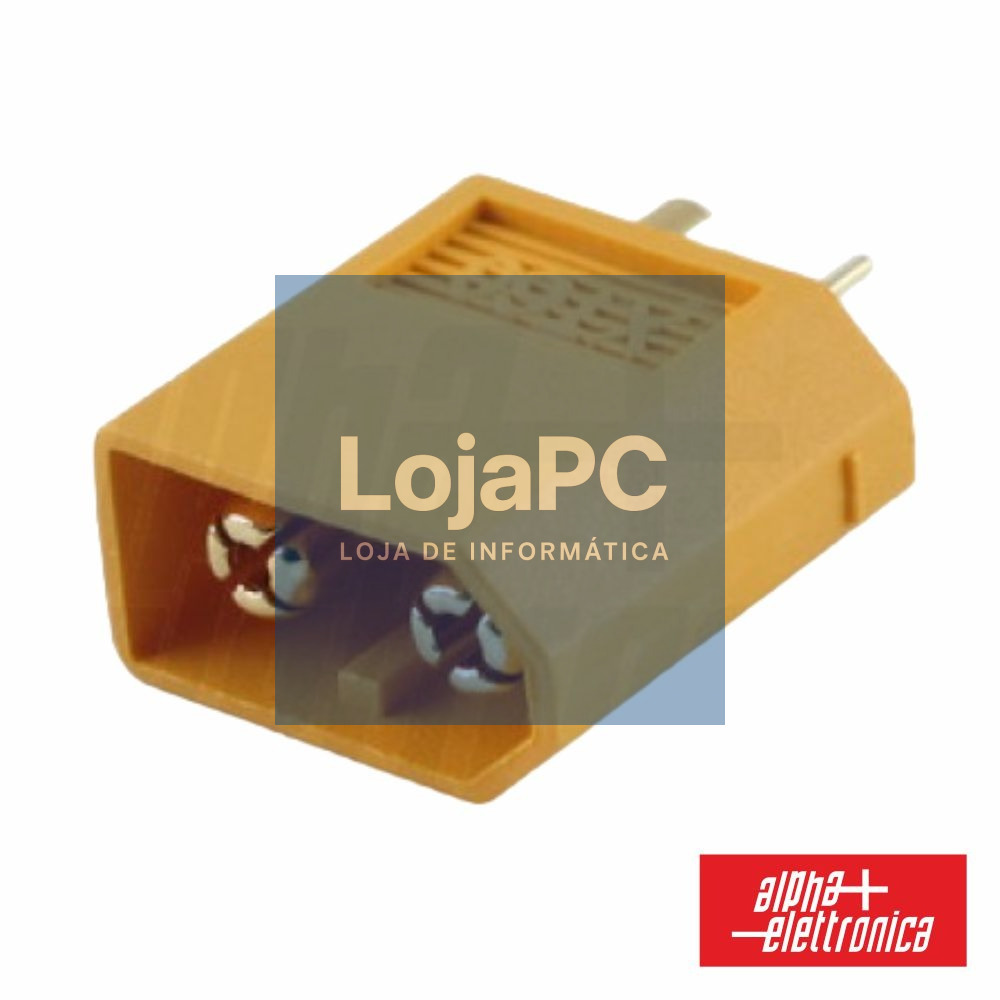 Conector XT60 Macho P/ Bateria ALPHA