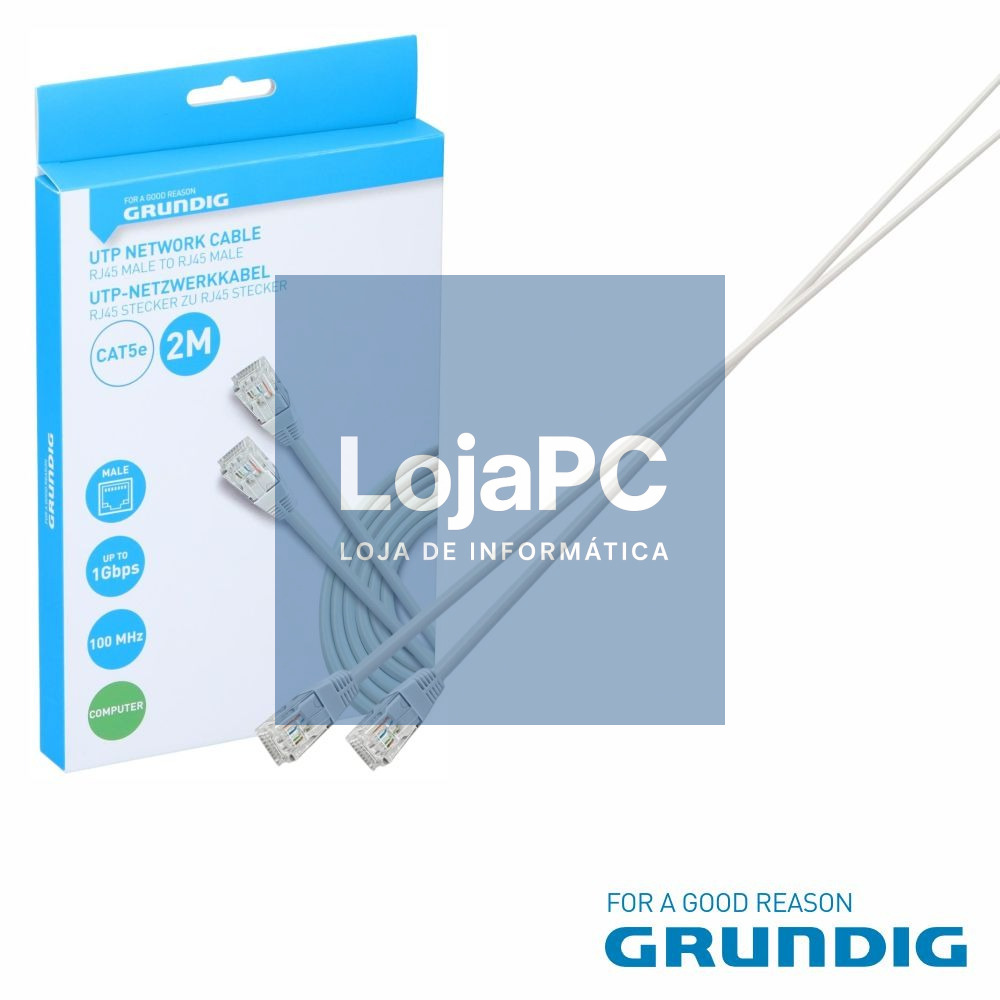 Cabo UTP CAT5E 2m Branco GRUNDIG