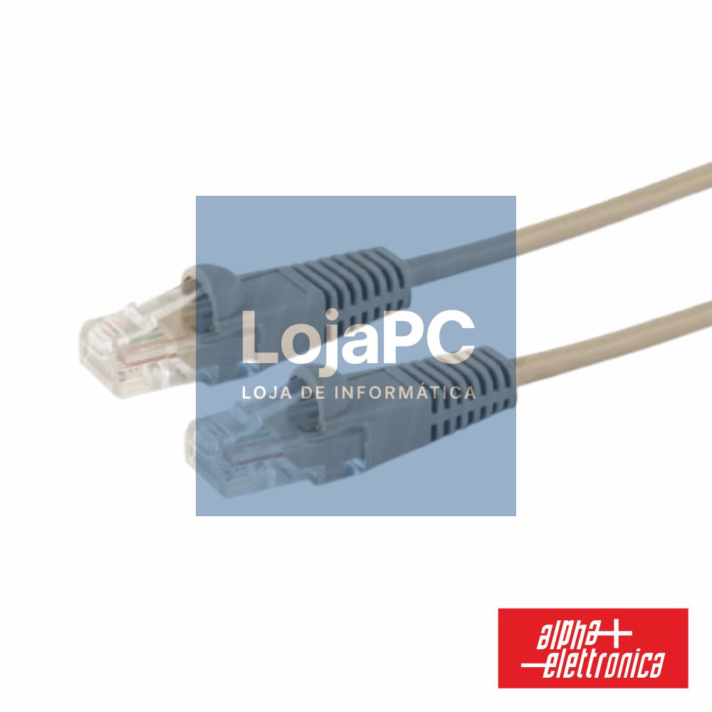 Cabo U/UTP CAT5E Cinza 5m ALPHA