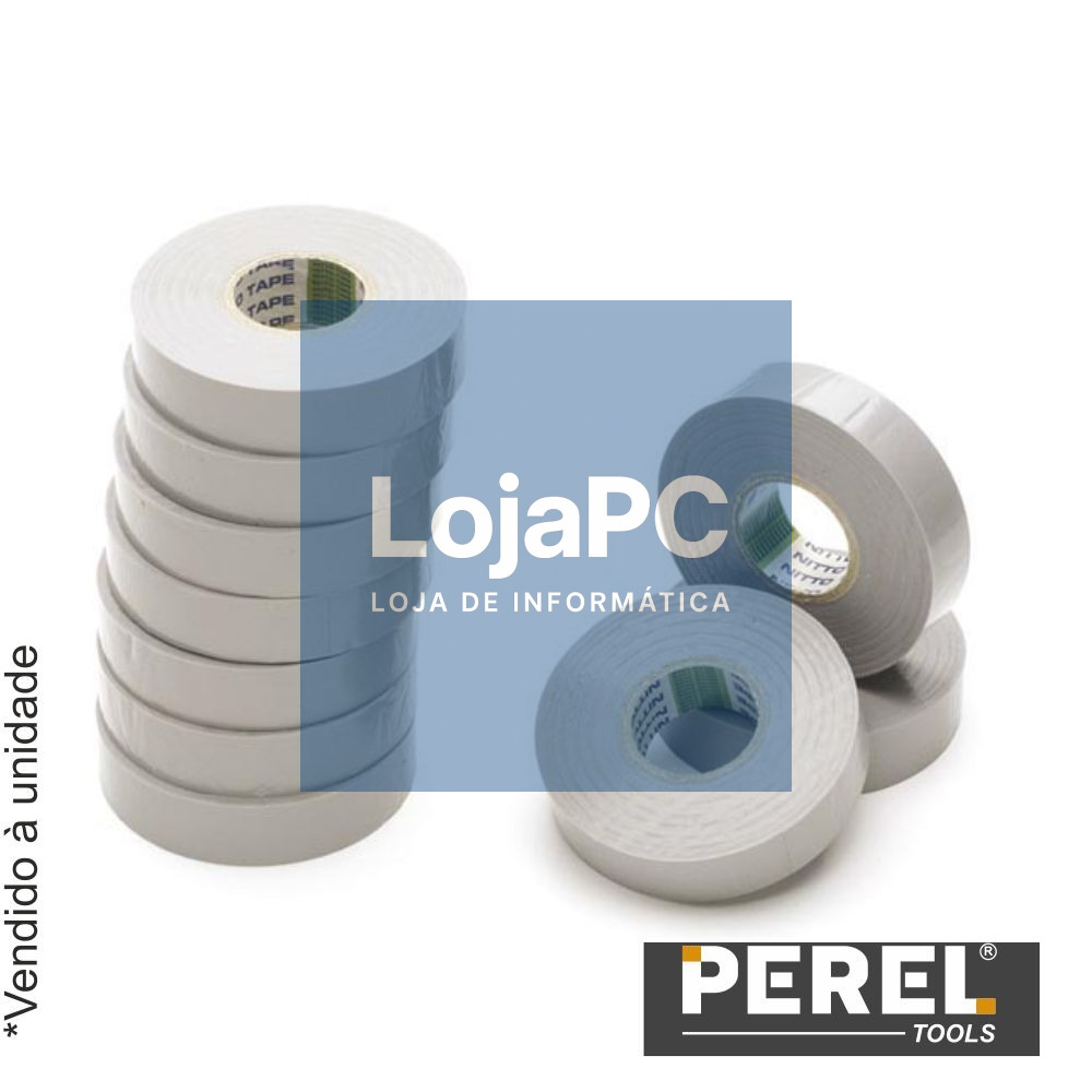 Fita Isoladora Cinza - 19 mm X 20M PEREL