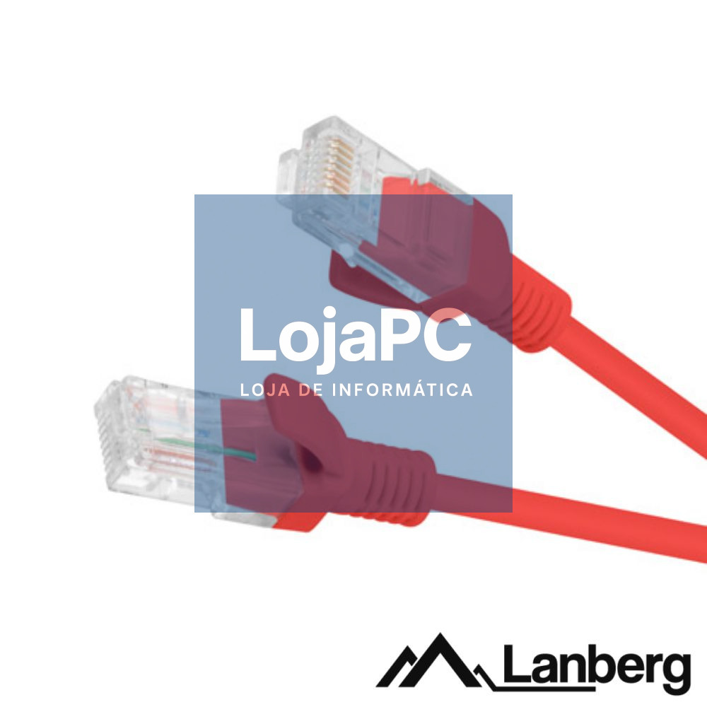 Cabo UTP CAT5E 2m Vermelho LANBERG