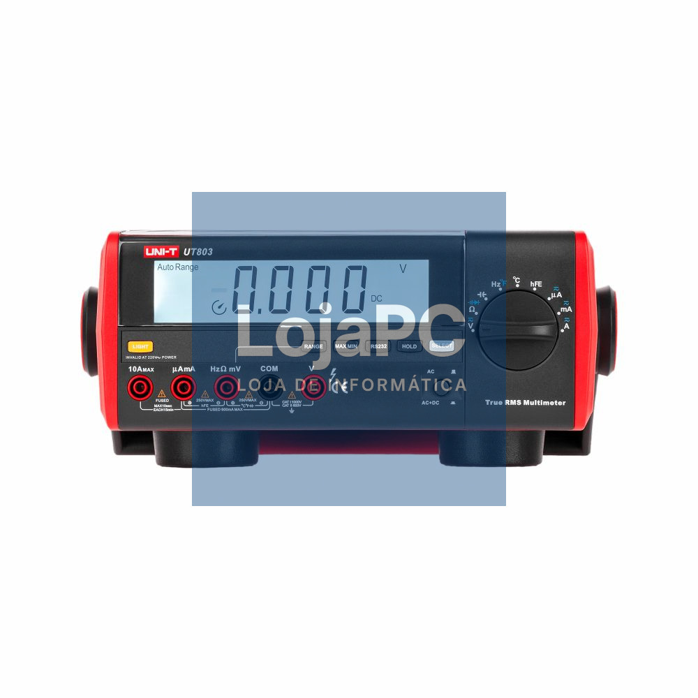 Multímetro Digital De Laboratório 1000VDC/1000VAC 10A UNI-T