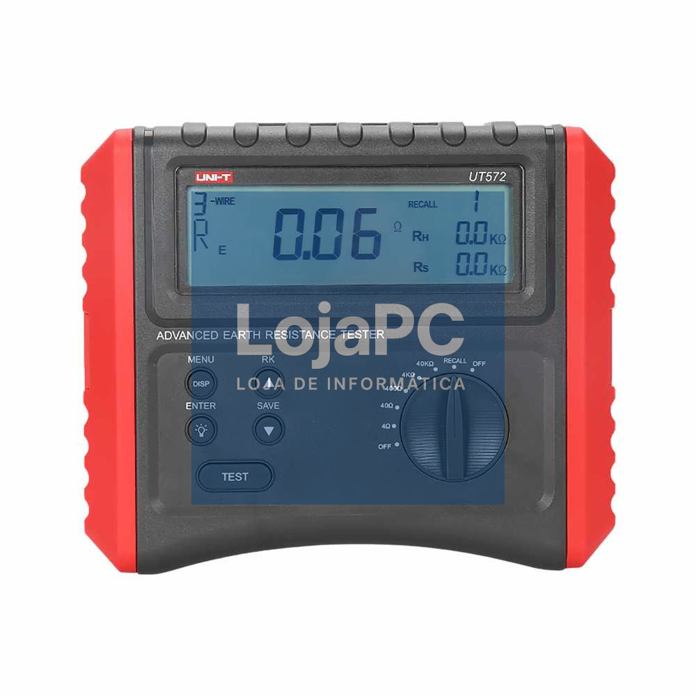 Medidor Digital de Resistência de Terra 50V 4-40kOhm UNI-T
