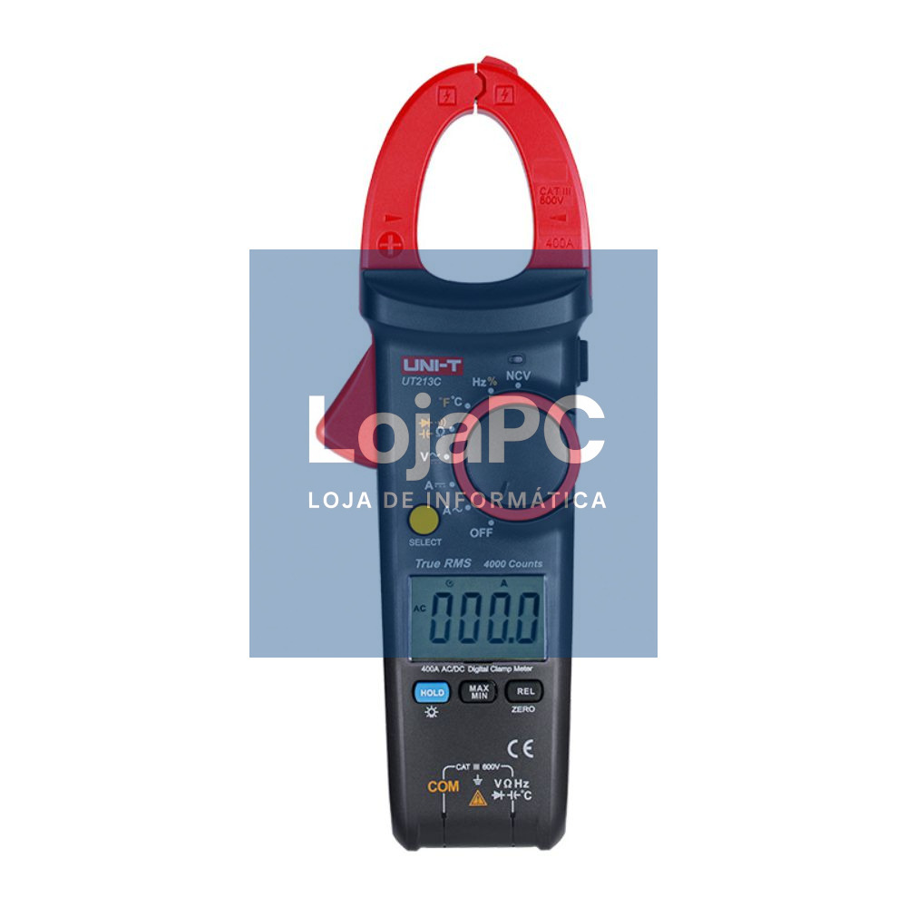 Pinça Amperimétrica Digital 3-5/6 AC/DC 600V UNI-T
