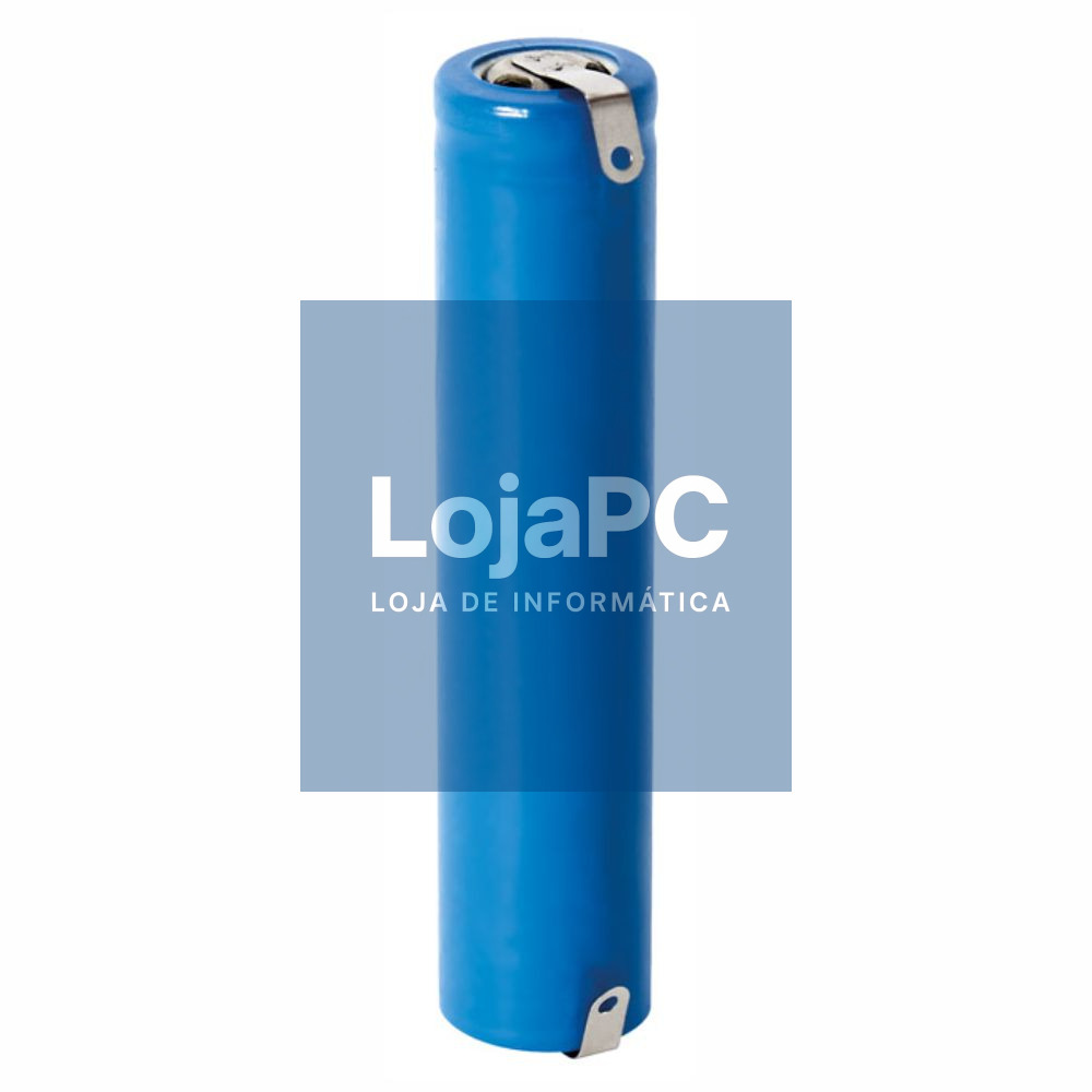 Bateria Lítio 14650 3.7V 1100MA C/ Patilhas Recarregável