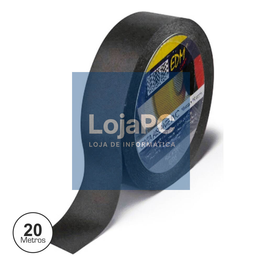 FITA ISOLADORA PRETA 20M