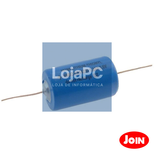 PILHA LITHIUM 1/2AA ER14250 3.6V C/ FIOS 1200MA JOIN
