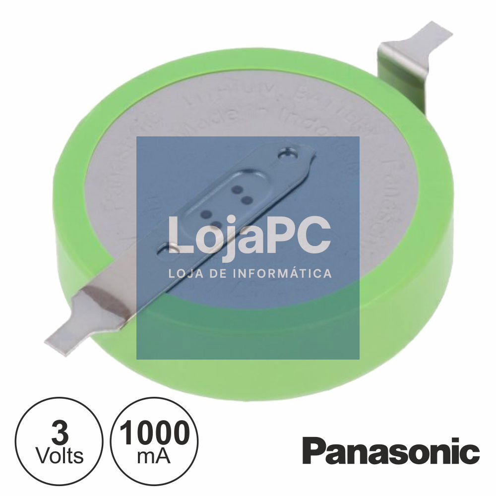 PILHA LITHIUM BOTÃO BR2477A 3V 1000MA PANASONIC