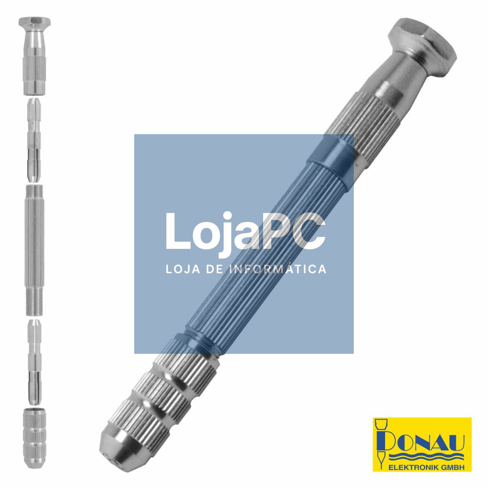 CHAVE PORTA-FERRAMENTAS BROCAS Ø0.1-3.2MM C/ 2 PINÇAS DONAU