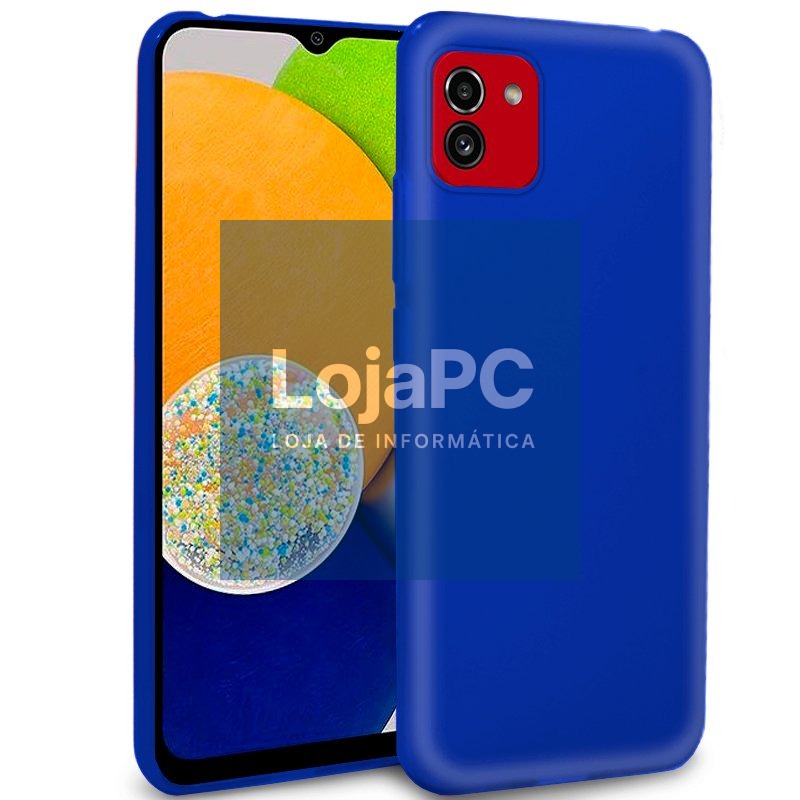 COOL Silicone Case for Samsung A035 Galaxy A03 (Blue)