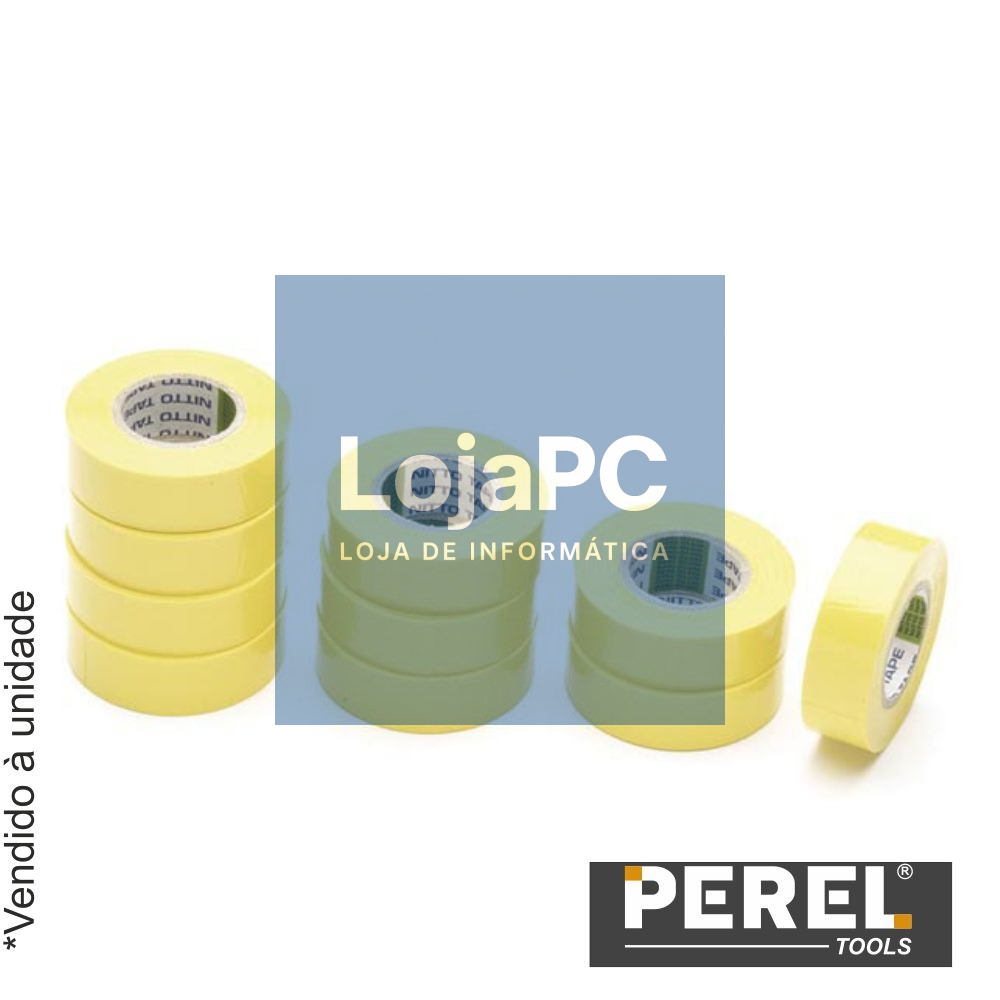 Fita Isoladora  Amarela - 19 mm X 10 M PEREL