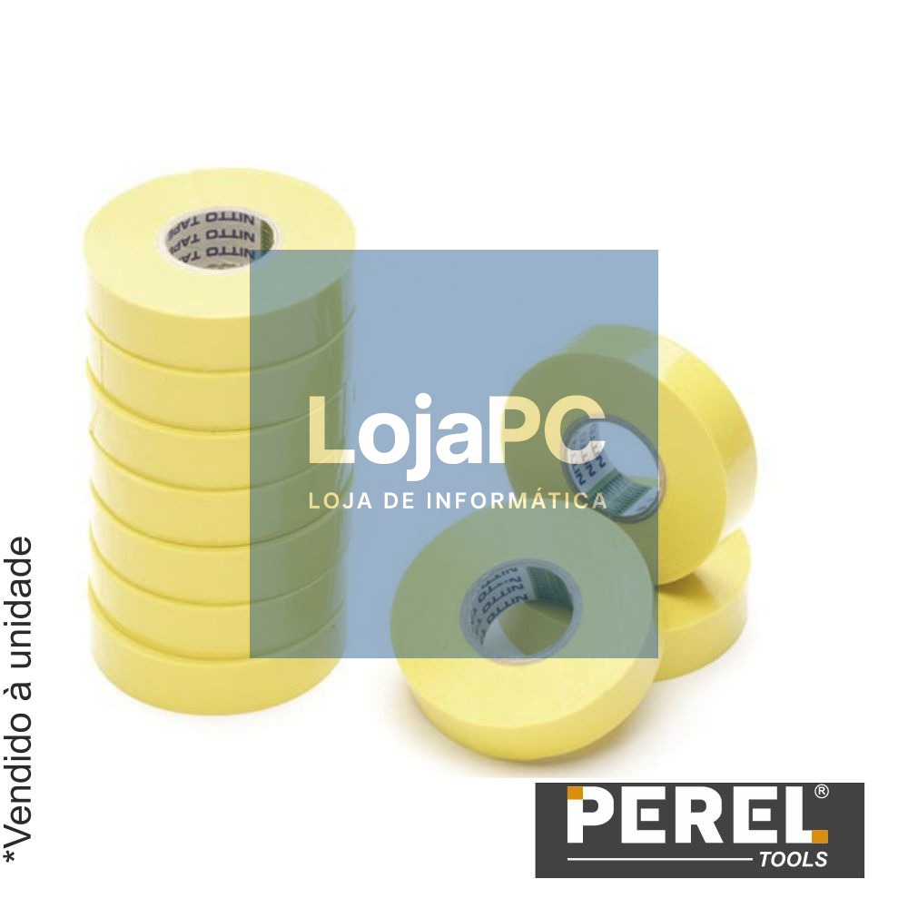 Fita Isoladora Amarela - 19 mm X 20M PEREL