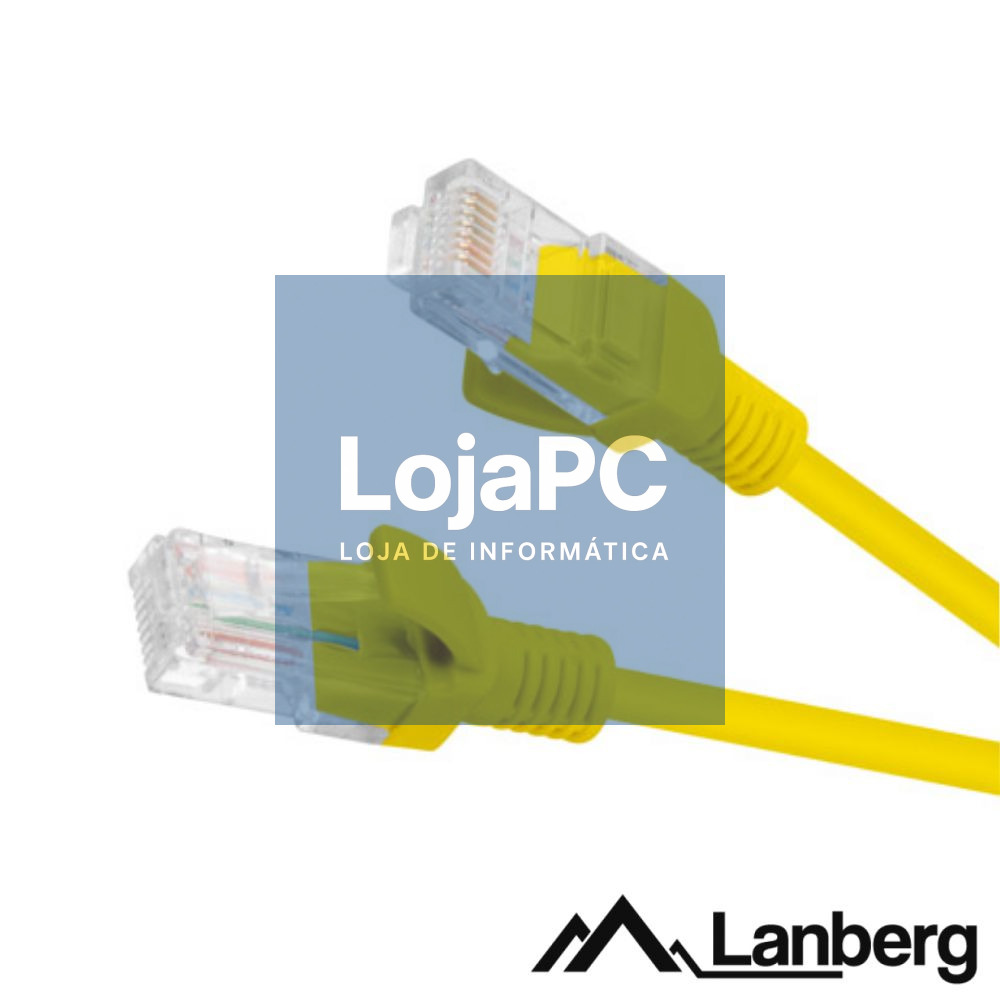Cabo UTP CAT5E 1m Amarelo LANBERG
