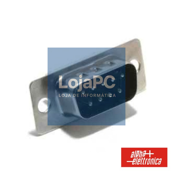 FICHA D-SUB 9P MACHO P/ SOLDAR