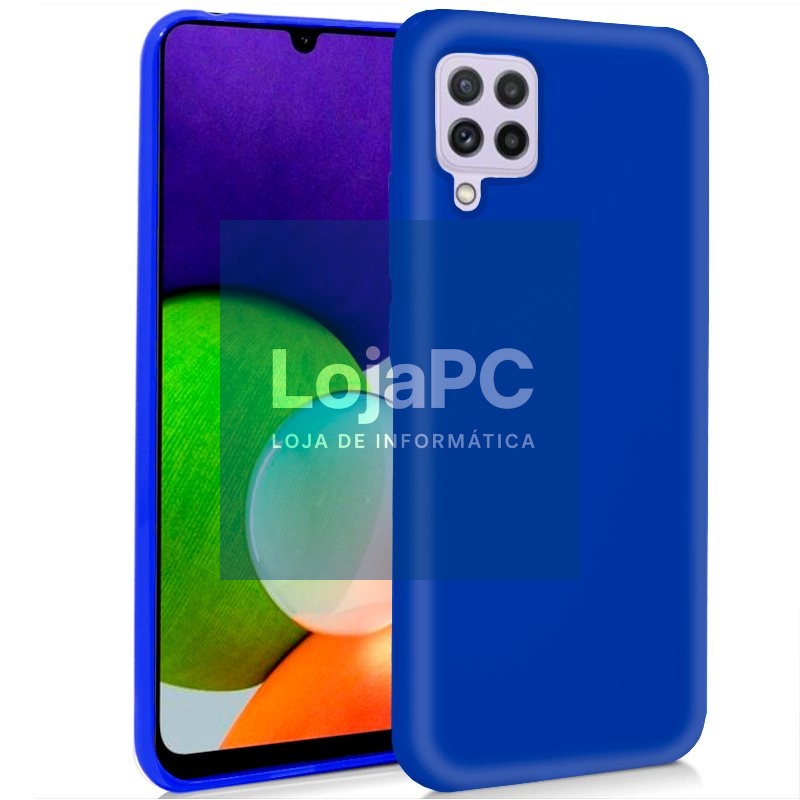 COOL Silicone Case for Samsung A225 Galaxy A22 4G (Blue)