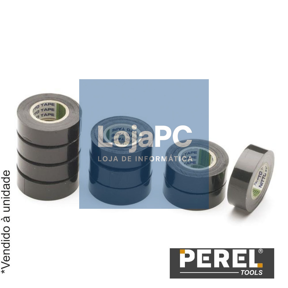 Fita Isoladora  Preta - 19 mm X 10 M PEREL