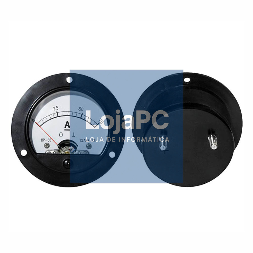 Amperímetro Analógico de Painel 7.5A DC