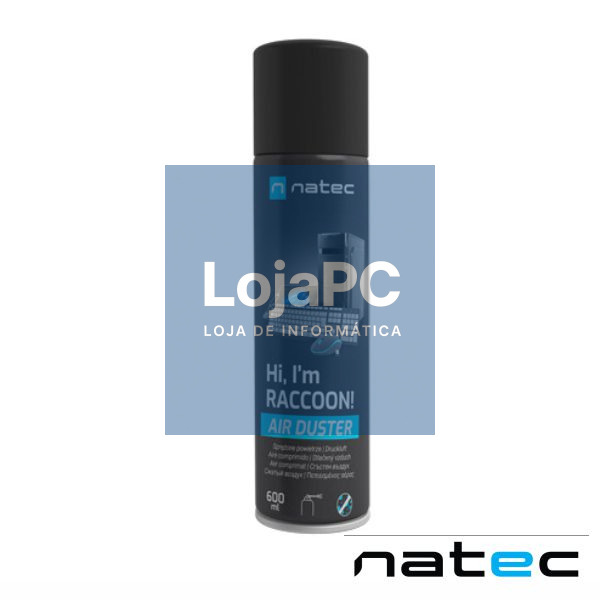 Spray de 600ml Ar Comprimido Raccoon NATEC
