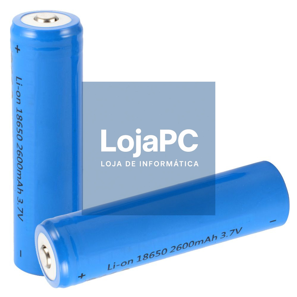 Bateria Lithium 18650 3.7V 2600MA Recarregável